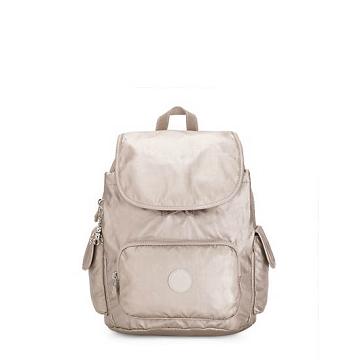 Kipling City Pack Small Metallic Backpacks Metallic Glow | AU 1515JP